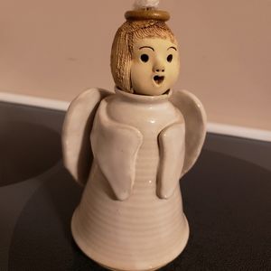Ceramic Angel oil lamp handmade